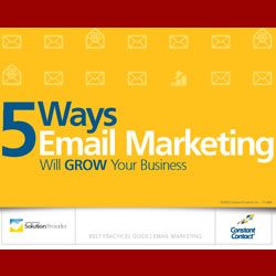 5 Ways Email Marketing Will Grow Your Business – FREE Whitepaper from Constant Contact and SocialPunchMarketing